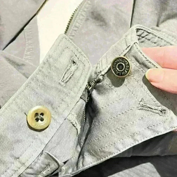 Polo Ralph Lauren Pants Cargo Jogger Zip Ankle Hiking Military Y2K Utility Khaki - Picture 12 of 14